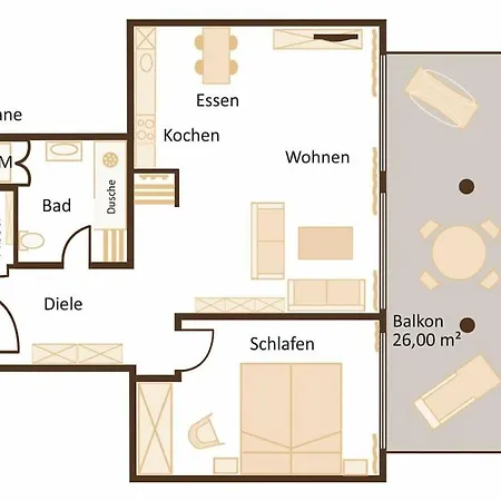 One-bedroom *